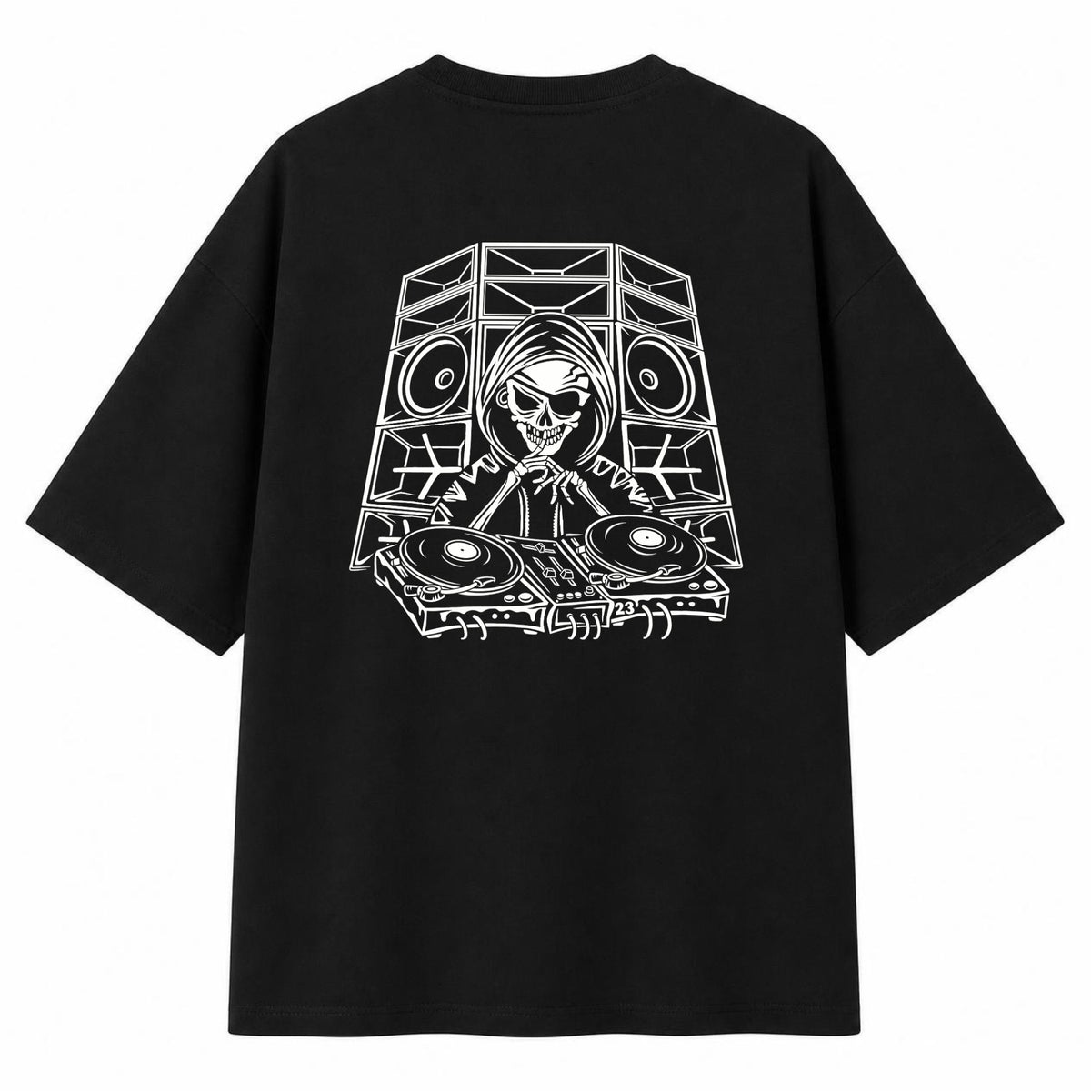 T-shirt oversize "DJ Skeleton" 🦴🎧